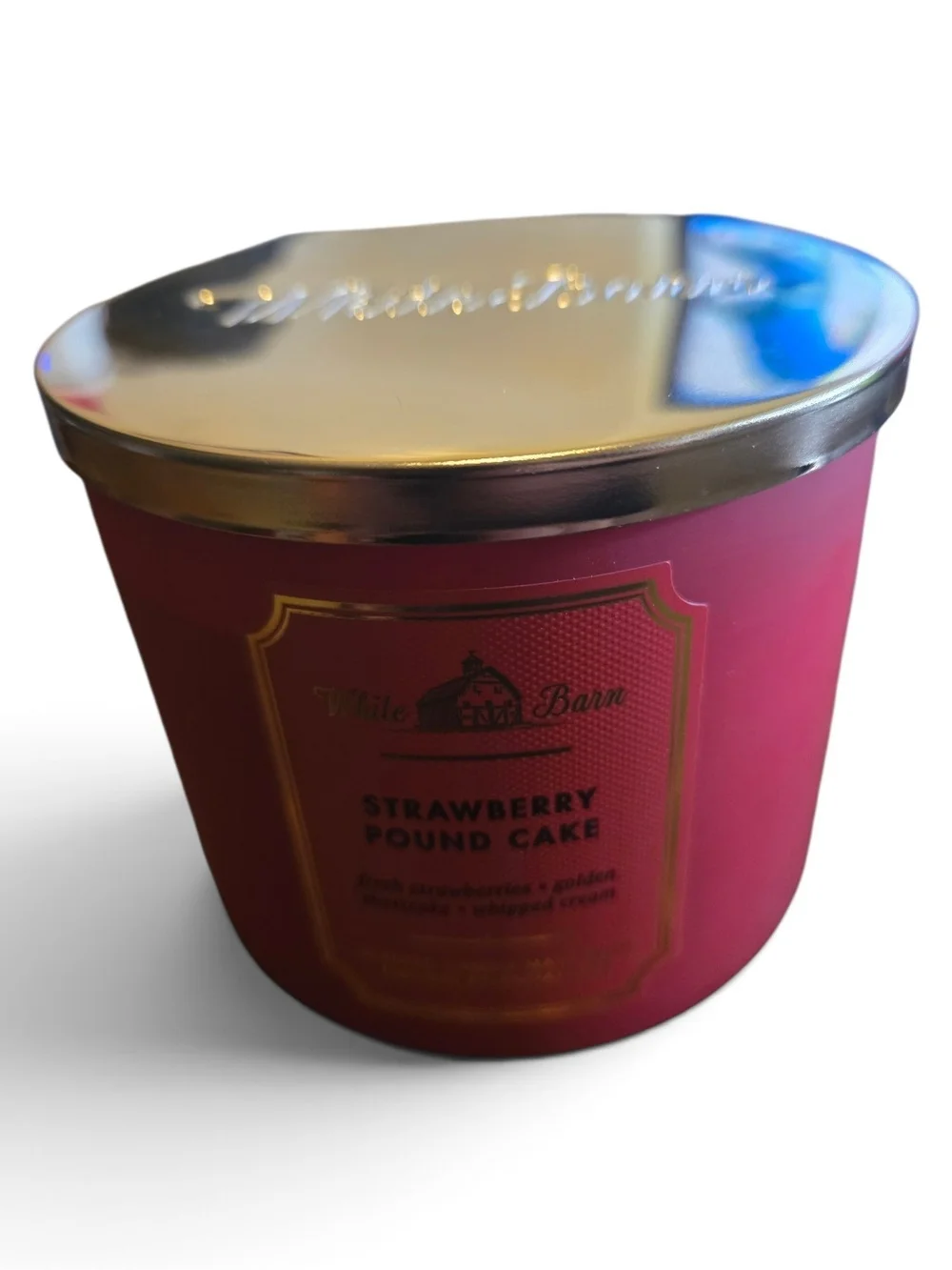 White Barn Strawberry Pound Cake Candle - Bath & Body Works